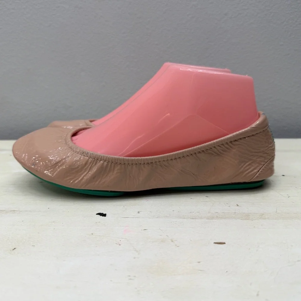 Tieks Pink Blush Patent Leather Ballet Flats Size 7